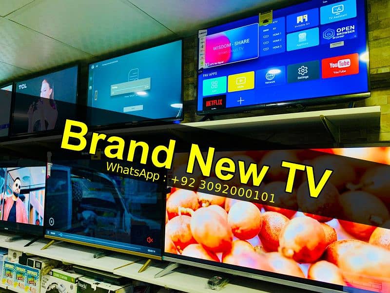 "New 32” Smart LED TV with YouTube, Play Store, and Facebook apps 2024 4