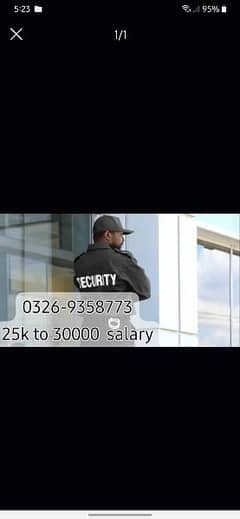 security guard staff required