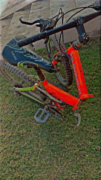 Hummer Mountain Bicycle Shiny Orange Folding 6