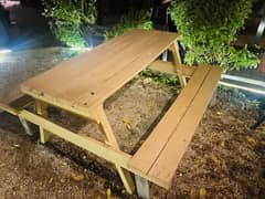 2 Outdoor double sided benches 0