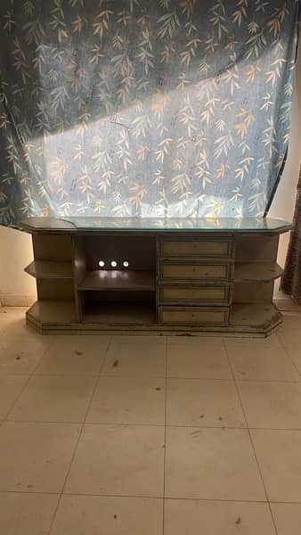 TV table and console made up of solid wood 1