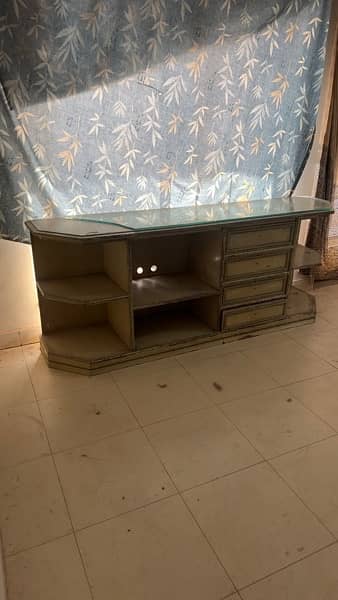 TV table and console made up of solid wood 4