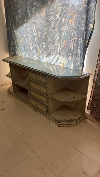 TV table and console made up of solid wood 5