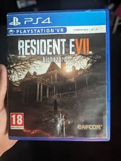 PS4 resident evil 7 biohazard game CD