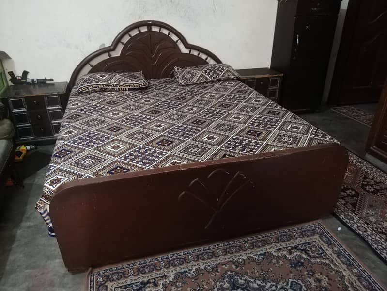 Pure Wooden Bed (Queen Size) with canon mattress 6 inches 2