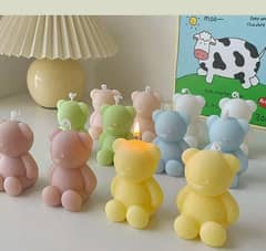 Teddy Bear Candles ( available in different colors)