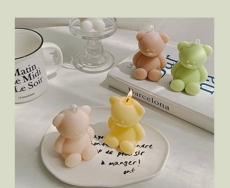Teddy Bear Candles ( available in different colors) Candle in Pakistan 0