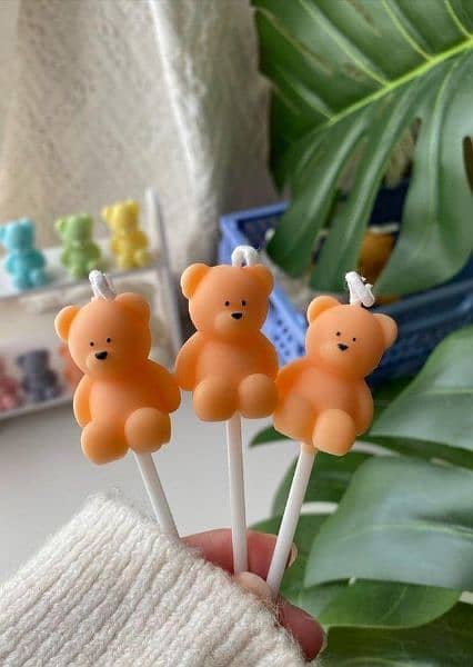 Teddy Bear Candles ( available in different colors) Candle in Pakistan 5