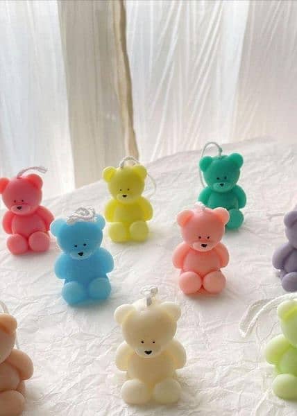 Teddy Bear Candles ( available in different colors) Candle in Pakistan 7