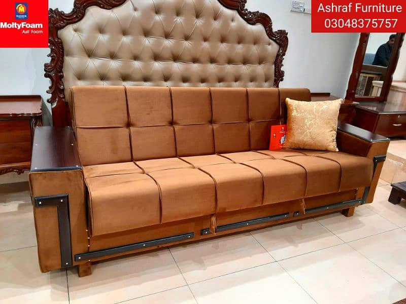 Molty| Sofa Combed|Chair set |Stool| L Shape |Sofa|Double Sofa Cum bed 2