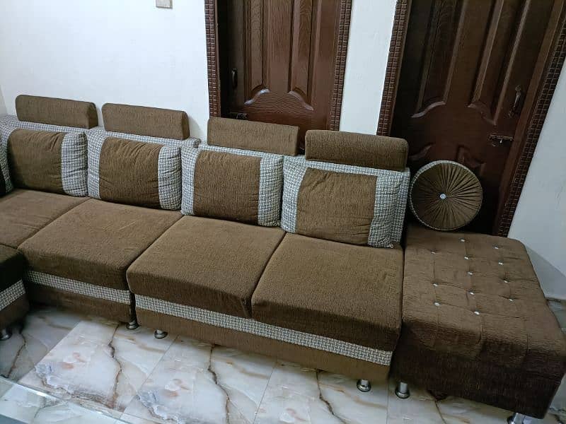 07 Seaters L Shaped Sofa Set MoltyFoam 3
