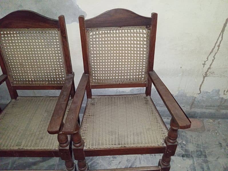 Wooden table with 4 chairs 2