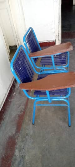 Chairs (Wood and steel) for sale used 0