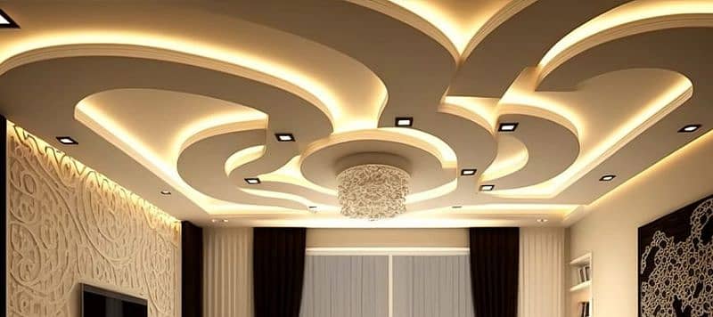 False ceiling/Blinds,Wallpapers,Wallpictures,Wallsheet,Curtains,Wooden 0