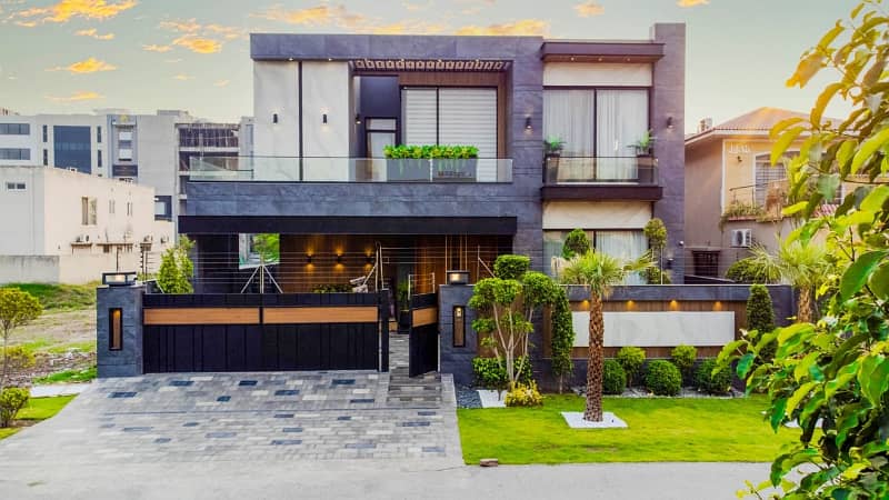 One Kanal Brand New Luxury Ultra-Modern Design Most Beautiful 7 Bed Full Basement Fully Furnished Bungalow For Sale At Prime Location Of DHA Lahore 0