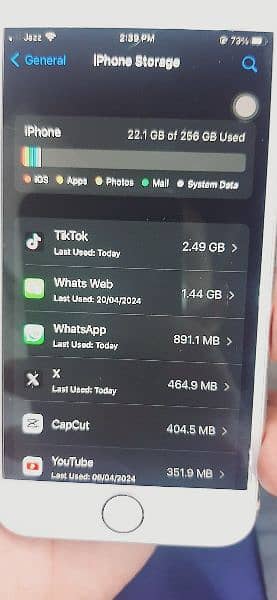 iphone 8 official pta approved 256gb 6