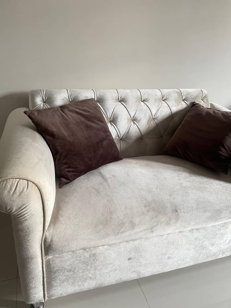 Elegant Off White Sofa Set (7 seater) 1