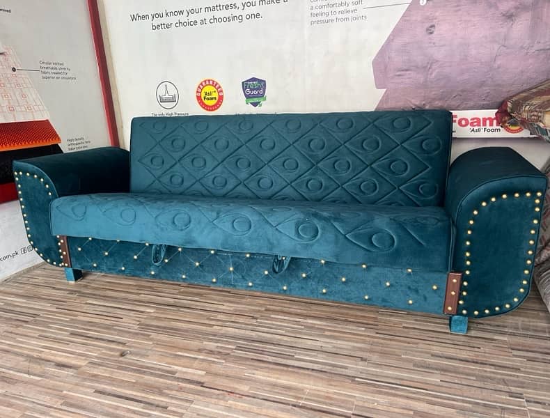 sofa cum bed (2in1)(sofa +bed)(Molty foam )(10 years warranty ) 2