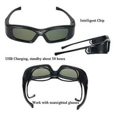 3D Active Shutter Glasses for Dlp-Link Projectors | Optoma | BenQ|Sony
