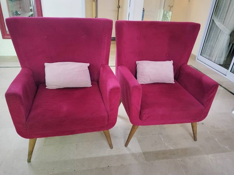 Two seater Sofa chairs for sale 0