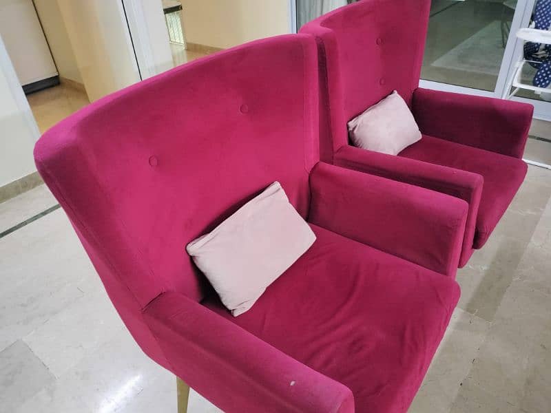 Two seater Sofa chairs for sale 2