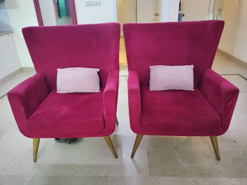 Two seater Sofa chairs for sale 6