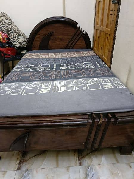 single Size Bed with mattress 3