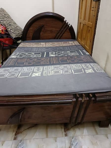 single Size Bed with mattress 4