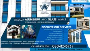 ALUMINIUM & GLASS WORKS ( SERVICES WINDOWS Roller blinds,Openable