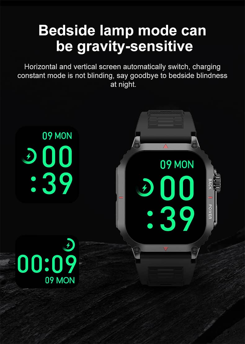 Smart Watch for Men with NFC, Body Temperature, Heart Rate Monitor. 9