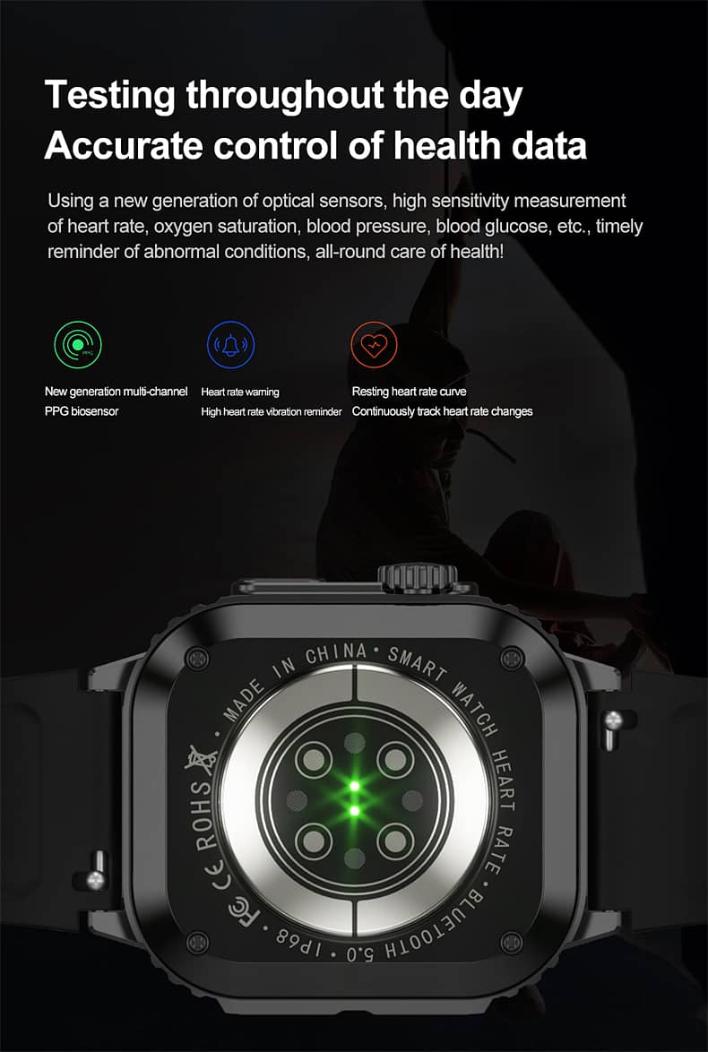 Smart Watch for Men with NFC, Body Temperature, Heart Rate Monitor. 18