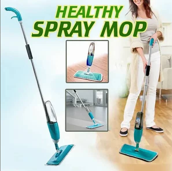 Spray Mop Set with Microfiber Washable Pad and Floor Cleaning Mop 5