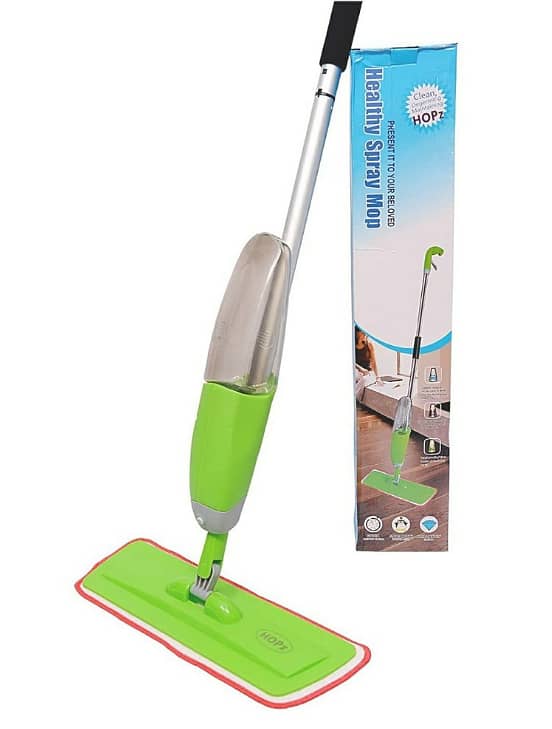 Spray Mop Set with Microfiber Washable Pad and Floor Cleaning Mop 8