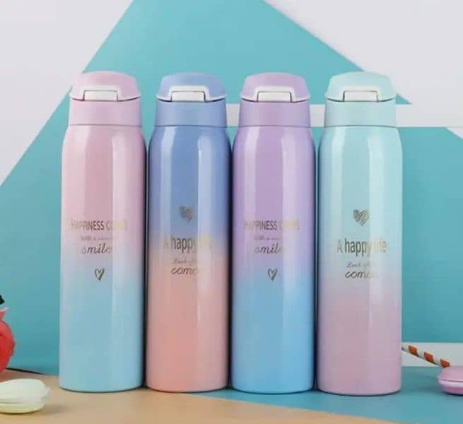stainless steel sport thermos water bottle 500Ml 1