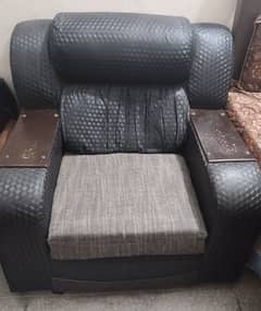 black and gray color sofa