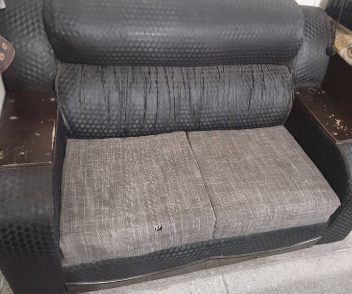 black and gray color sofa 2