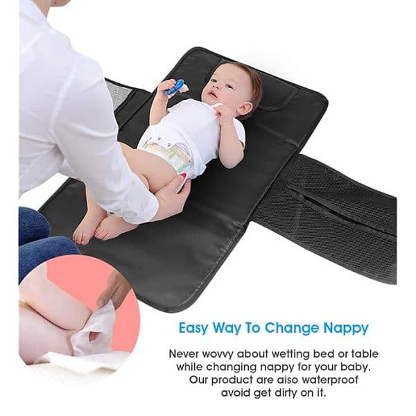 Baby Diaper Changing Mat 2 Pockets 1