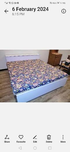 White bedset with mattress