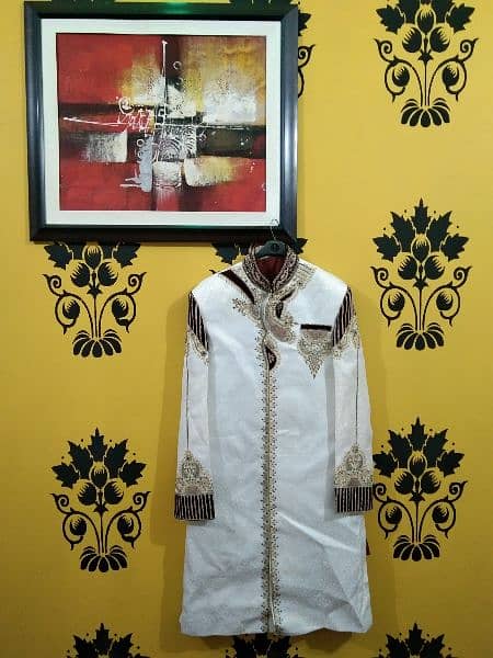 Groom sherwani Only 1 time used in Good condition 2