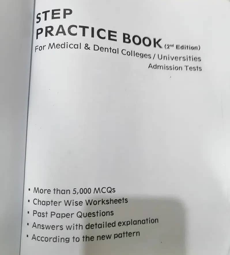 Step Entry Test Practice Book Mdcat Nmdcat Medical MCAT Latest Edition 7