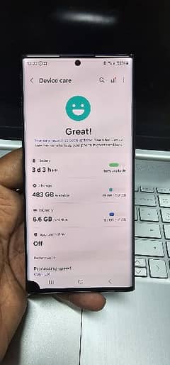 S 22 Ultra 12/512GB sim time remaining Dual Sim