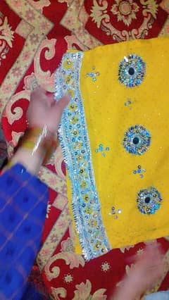 yellow n white coloured kurti pajama