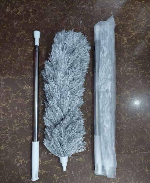 Microfiber duster 
Highlights. . extendable. . washable for cleaning fan 1