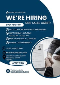 DME Sales Agent (Call Center)