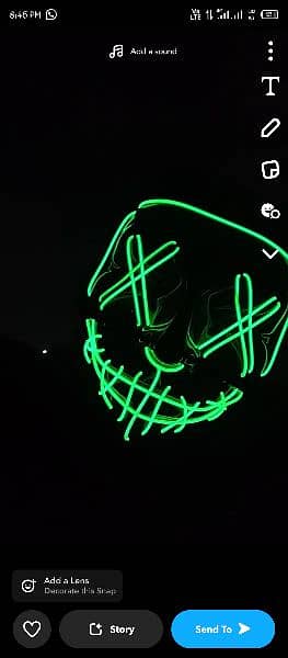 El neon light mask 1