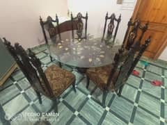 Glass Mirror Dinning Table For Sale. . .