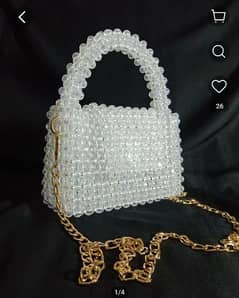 Sparkling Crystal Bead Bag - Handcrafted with Love