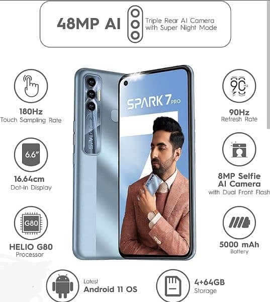 Tecno spark 7 pro 0