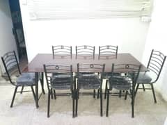 Dining Table with 8 seats table is just like new and seats are new