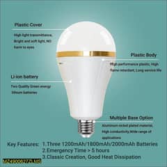 20 watt Led Rechargeable bulb for sale. Only home delivery available